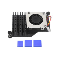 BLACK Active Cooler Fan for Raspberry Pi 5 Integrated with Heatsink